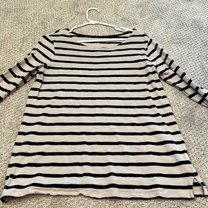 Black and tan striped tunic